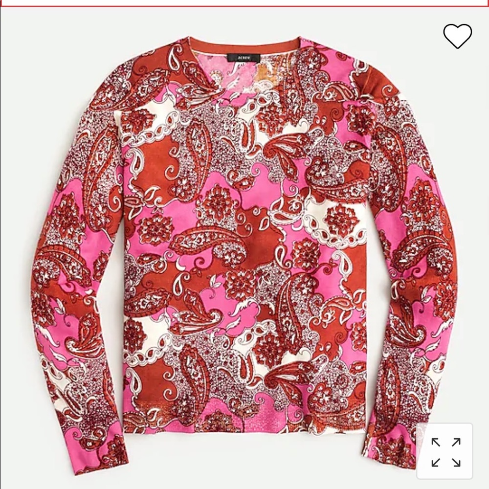 JCrew paisley sweater AQ364